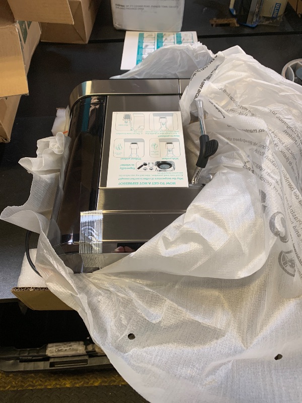 Photo 1 of CASABREWS CM5418 Espresso Machine 20 Bar, Compact Espresso Maker with Steam Milk Frother, Stainless Steel Coffee Machine with 34oz Removable Water Tank for Cappuccino, Gift for Women or Men, Silver