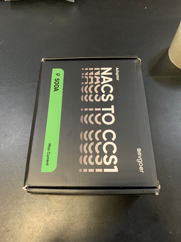 Photo 1 of EG evgoer NACS to CCS Electric Vehicle Adapter, Max 500A 1000V Fast NACS DC Adapter Compatible with Tesla Supercharger V3/V4 [Check with Your Automaker for Compatibility]