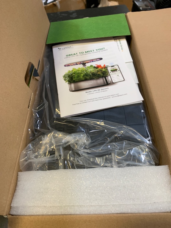 Photo 1 of LetPot LPH-SE Hydroponics Growing System, 12 Pods Smart Herb Garden Kit Indoor, Indoor Garden, APP & WiFi Controlled, with 24W Growing LED, 5.5L Water Tank, Pump System, Automatic Timer
