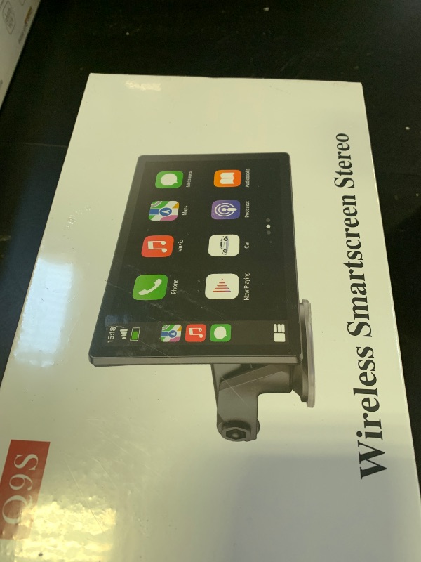 Photo 1 of HAUXIY Wireless Apple Carplay Screen for Car 4K Dash Cam, 9" Portable Apple Carplay & Android Auto Car Stereo, with 1080p Backup Camera, GPS Navigation/Mirror Link/Voice Control/Bluetooth