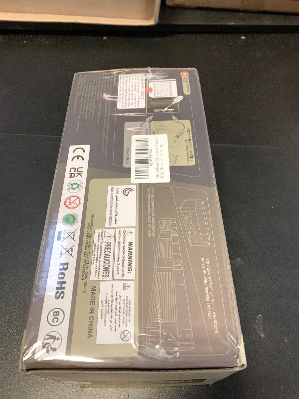 Photo 1 of 1:64 Scale Diecast Model Car Display Display Cabinet for hot Wheel Storage with LED Lights, Voice Controlled Stackable Electric Garage, 3 Replaceable Scene Parking lot Background Models(Black)