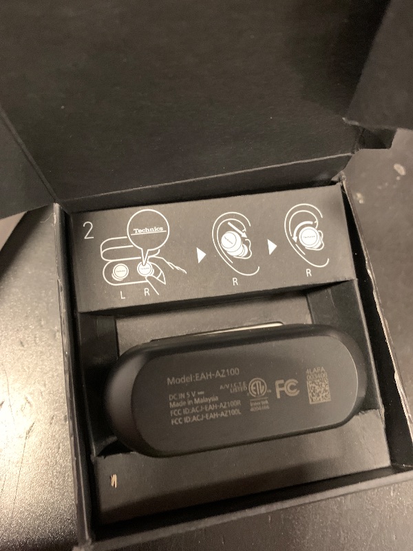 Photo 1 of Technics Reference Class Hi-Fi Wireless Earbuds, Dolby Atmos, Head Tracking, Adaptive Noise Cancelling, 3 Device Multipoint, 10-hr Battery, Wireless Charging, in Ear Headphones - EAH-AZ100-K (Black)