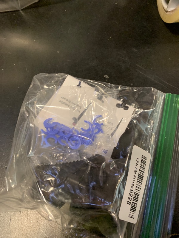 Photo 1 of 10 Pack 1/4" Universal 90 Degree Elbow Fitting, Quick Connect Universal Drip Irrigation Tubing Coupling Valve, Connector Locking Fitting for Sprinkler or Drip Irrigation System.