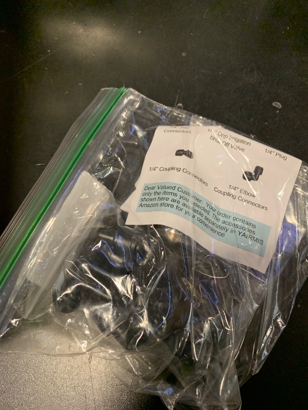 Photo 1 of 10 Pack 1/4" Universal 90 Degree Elbow Fitting, Quick Connect Universal Drip Irrigation Tubing Coupling Valve, Connector Locking Fitting for Sprinkler or Drip Irrigation System.