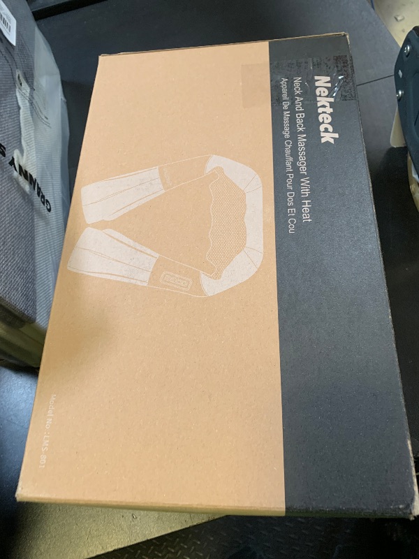 Photo 1 of Nekteck Shiatsu Neck Massager for Pain Relief Deep Tissue with Heat, 3D Kneading Massage Pillow Back Shoulder Massagerfor Body Muscle, Plug-in Use for Home Office Car, Gifts for Mom Dad Him Her