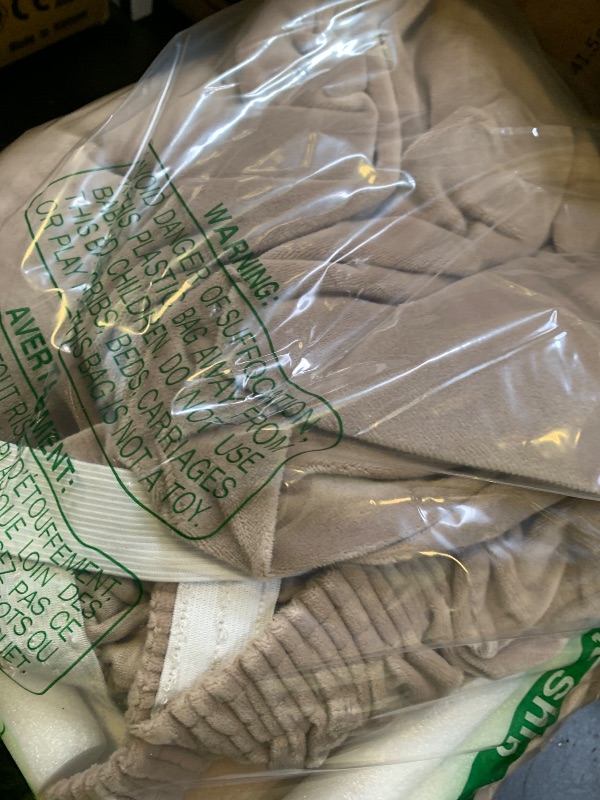 Photo 1 of H.VERSAILTEX Real Velvet Recliner Couch Cover Stretch Slip Cover for Recliner Chairs 1 Piece Non Slip Covers for Recliner Chair with Pocket, Washable Reclining Chair for Kids, Pets (Taupe, Large)