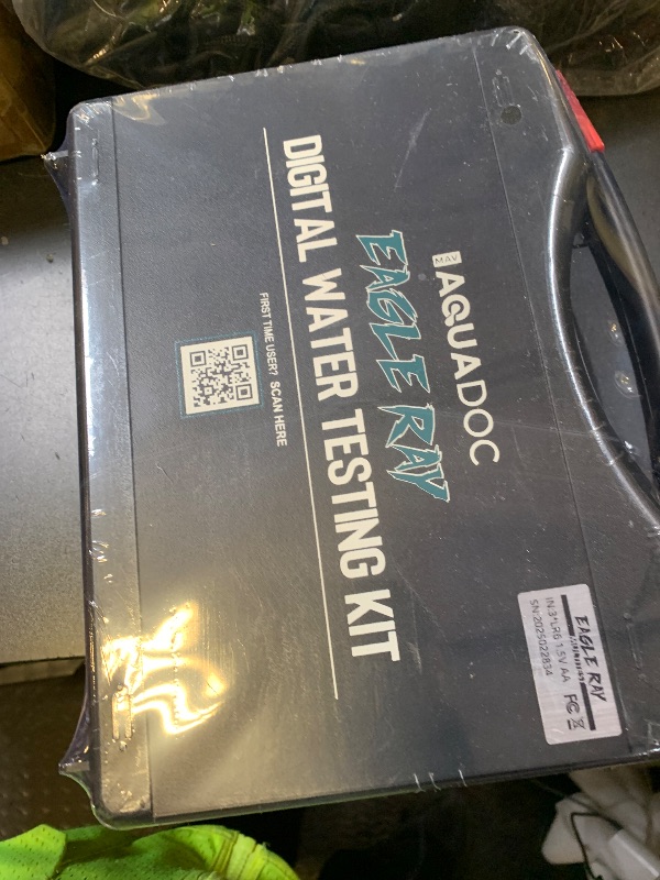 Photo 1 of Eagle Ray Digital Water Testing Kit for Spa & Pool - Digital Hot Tub Water Tester by AquaDoc with Analyzer & Hot Tub Test Strips for Chlorine, Bromine, Total Hardness, pH and More