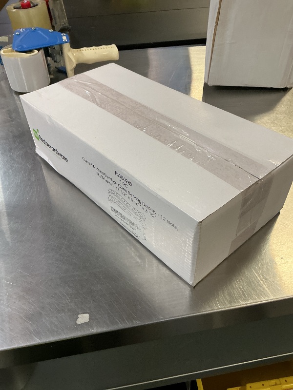 Photo 1 of Restaurantware Curved Multi Level Food Cone and Sushi Hand Roll Display Stand: Perfect for Restaurants Catered Events and Buffets - Holds 12 Cones - Made from Organic Bamboo - 1ct Box