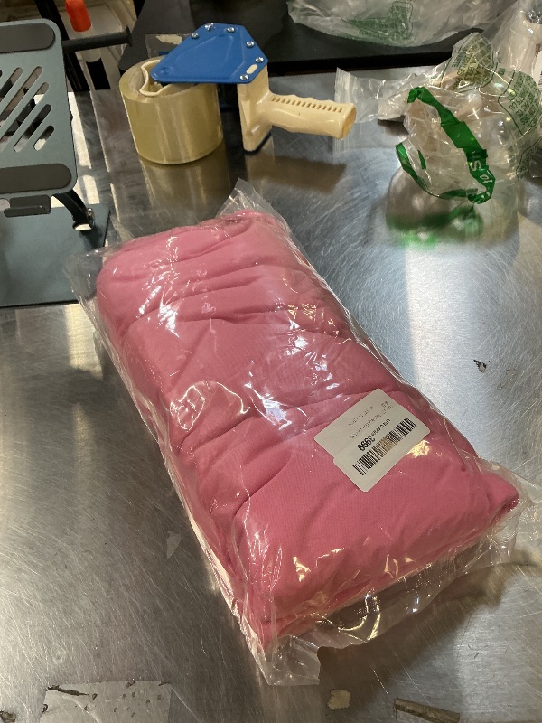 Photo 1 of 10 x 7 Feet Pink A Backdrop Curtain for Partie, Background Curtains for Photoshoot, Birthday, Wedding, Halloween, Thanksgiving, Christmas Day, New Year Party Decorations 5Ft x 7Ft, 2 Panels