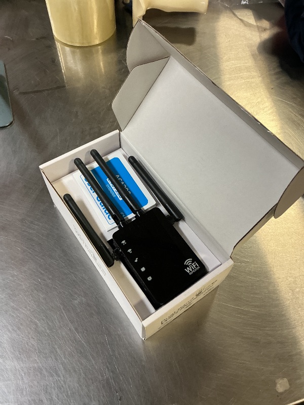 Photo 1 of 12880 Sq.Ft Range WiFi Extender Signal Booster Dual Band 5GHz/2.4GHz, 105-Device Compatibility, Simple Installation, WiFi Extender