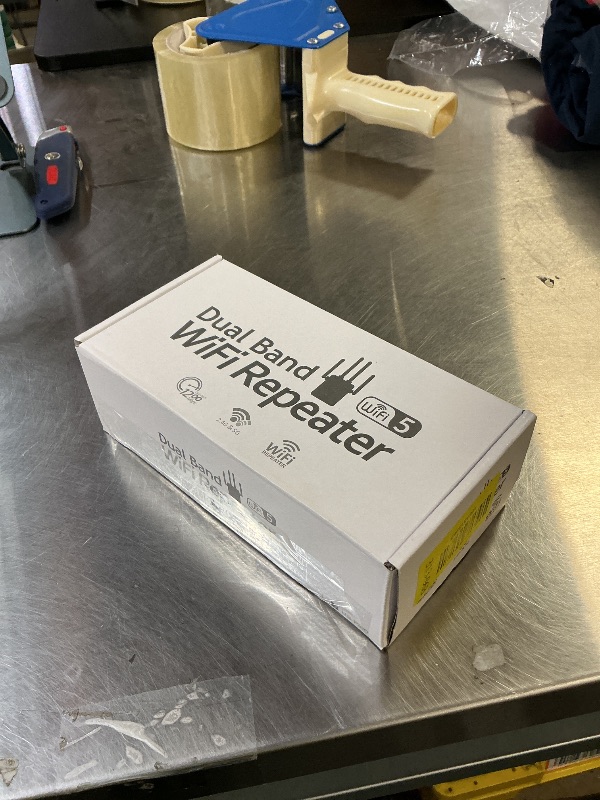 Photo 1 of 12880 Sq.Ft Range WiFi Extender Signal Booster Dual Band 5GHz/2.4GHz, 105-Device Compatibility, Simple Installation, WiFi Extender