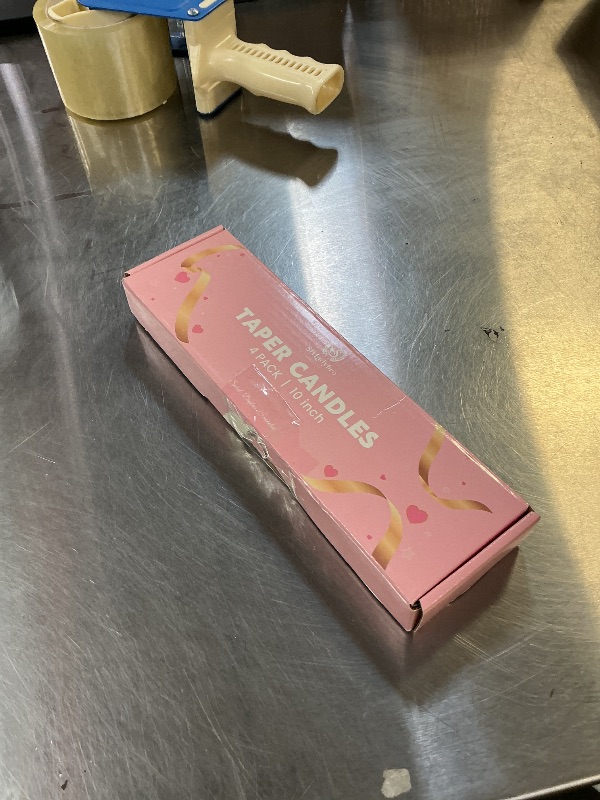 Photo 1 of 10 Inch Spiral Taper Candles for Home Decoration, 4 Pack Green-Gradient Candlesticks for Dinner Party Wedding Holiday Spring - Green Series