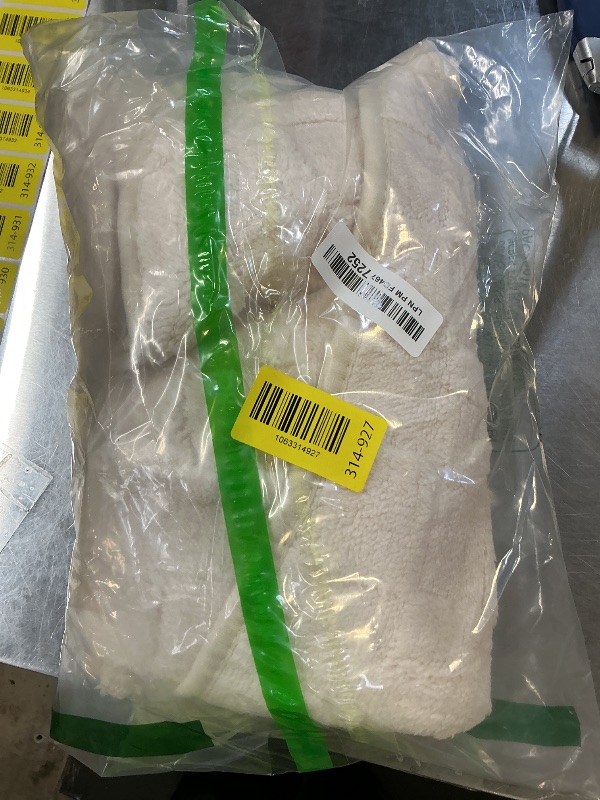 Photo 1 of *INCOMPLETE** Foxdecor Couch Covers for 2 Cushion Couch Sofa Pet Friendly, Funny Fuzzy Pet Couch Covers, Anti Slip Sofa Covers Dog Cover for Couch Protector. (Cream White, 30x70 inch)