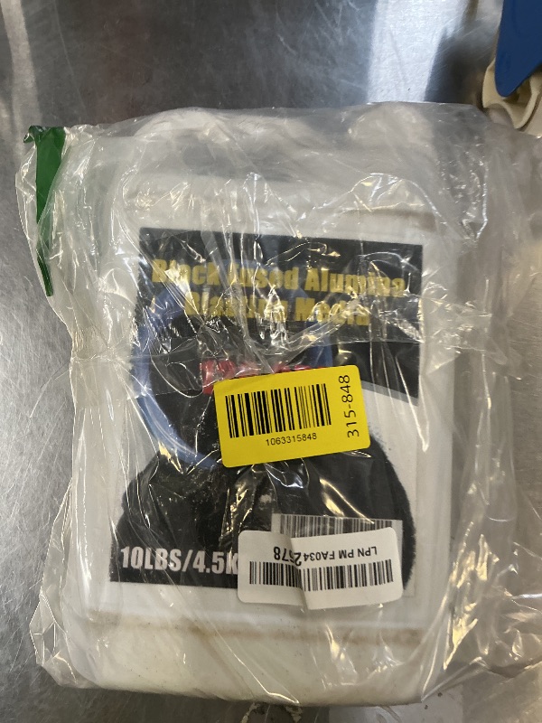 Photo 1 of #120 Black Aluminum Oxide 10LBS/4.5kg Polishing Abrasive Derusting Blast Media Medium Abrasive for Use in Sandblast Cabinet or Blasting Guns