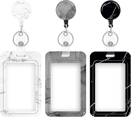 Photo 1 of 3 Set Dumpster on Fire Badge Holder with Retractable Reel, Retractable ID Badge Holders with Clip Name Key Card Holder Case for Nurse Doctor Teacher Office School