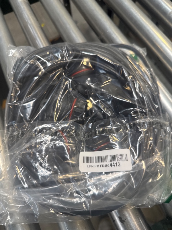 Photo 1 of 50FT Black Outdoor Extension Cord, Evenly Spaced 6 Outlets Plugs with Waterproof Cover, 16/3 SJTW Weatherproof Multiple Outlets Wire for Holiday Light and Halloween Christmas Decoration, ETL Listed