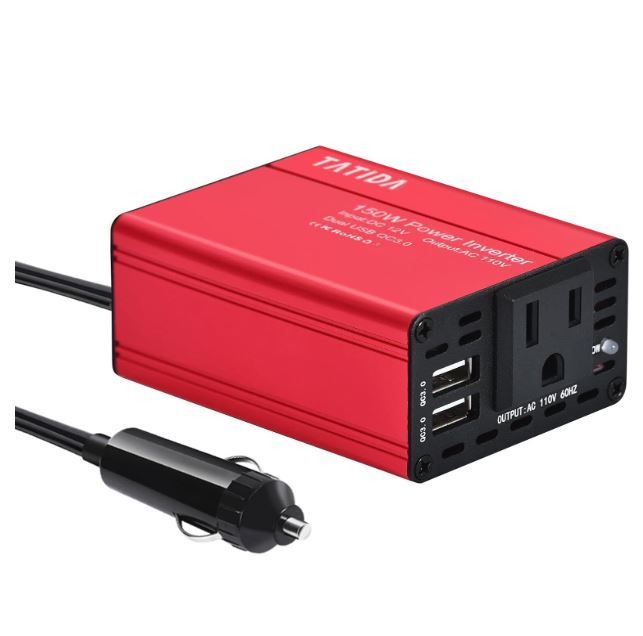 Photo 1 of 400W Power Inverter 12V DC to 110V AC, Car Charger Plug in Adapter Outlet with PD 65W USB-C&QC 18W Port, Portable Power Converters for Laptop Vehicles Camping Road Trip Essentials Adults