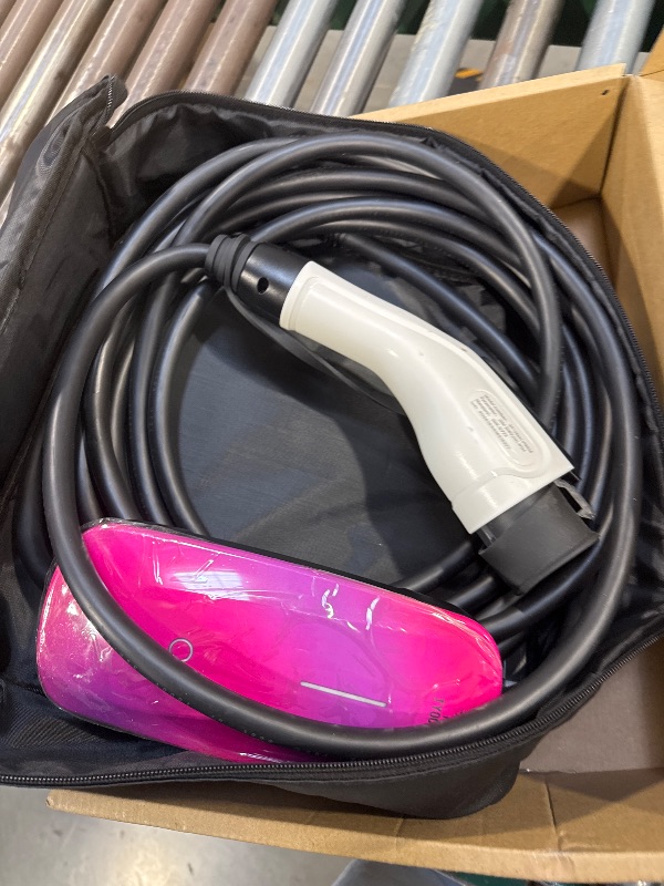 Photo 1 of 2025 New Level 1 & 2 EV Charger (16Amp, 110V-240V, 23Ft Cable) Portable AI Fast Charger Equipment, Charging for J1772 Electric Vehicle, Hybrids, Model with A NEMA 6-20P Mobile Car(NOT for Tesla)