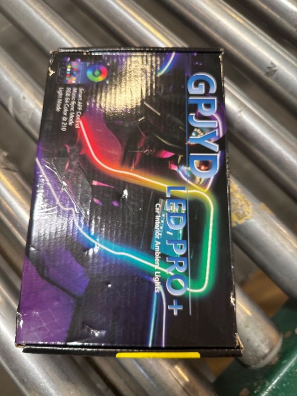 Photo 1 of Acrylic 6 in 1 Car LED Lights Interior, RGB Ambient Lighting Car with 584 LEDs, 16 Million Colors, APP & Remote Control, Music Sync Interior Ca r Lights for Women Men