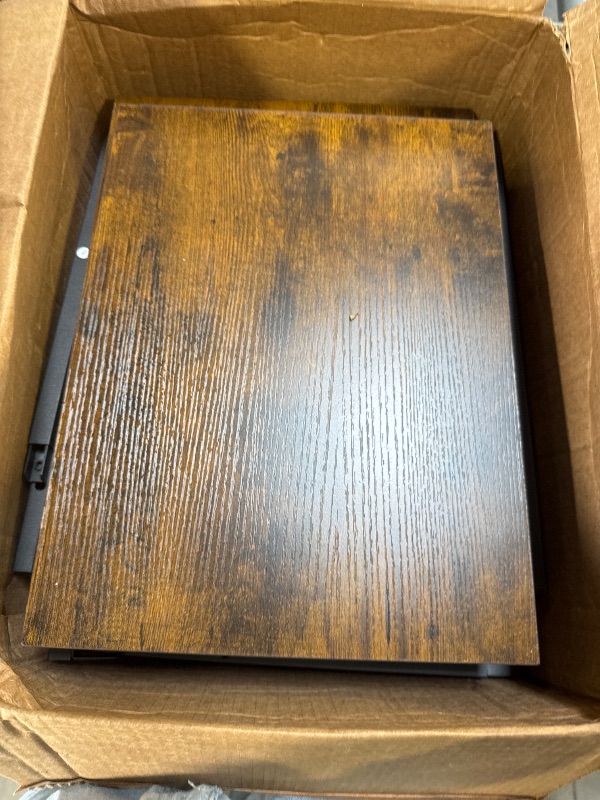 Photo 1 of *INCOMPLETE** Furologee TV Stand with Power Outlets, Entertainment Center with Open Storage Shelves for TVs up to 55 Inch, Media Console Table with Soundbar Shelf for Living Room, Bedroom, Rustic Brown