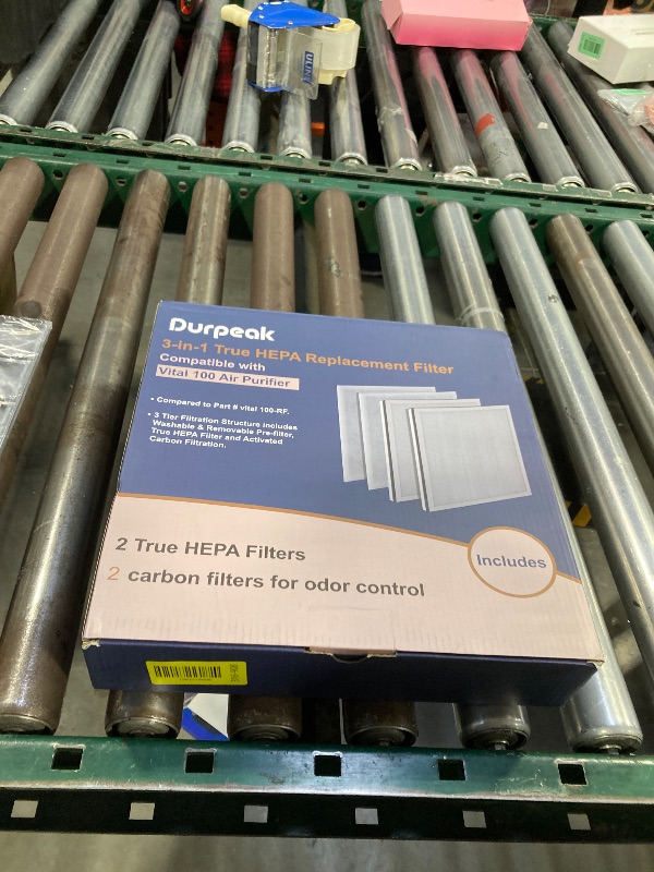 Photo 1 of 2 Pack Vital 100 True HEPA Replacement Filter for LEVOIT Vital 100 Air Purifier, 3-in-1 H13 True HEPA & High-Efficiency Activated Carbon Filters, Replace Part # Vital 100-RF