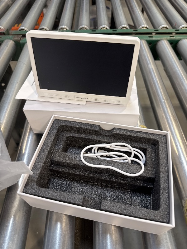 Photo 1 of 16 in 1 Air Quality Monitor Indoor 7" Display 9 AQI+7 AQI Alerts, CO2 Monitor Air Quality Tester for CO2, TVOC, PM2.5 PM1.0 PM10, HCHO Temperature Humidity AQI & Time Air Quality Meter for Home