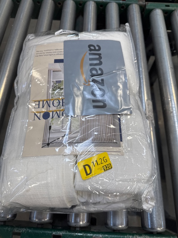 Photo 1 of 108 inch Pinch Pleated Linen Curtains for Living Room Thick Flax Pleated Memory Light Filtering Semi Sheer Curtains with Pleated Hooks Back Tab for Track System Cream Ivory Pinch Pleat Window Drapes