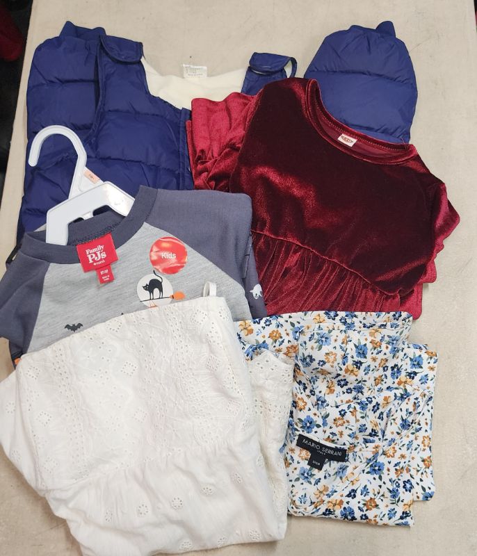 Photo 1 of FINAL SALE NO RETURNS LOT OF 5 PCS WOMEN'S AND KIDS CLOTHING ALL SIZES