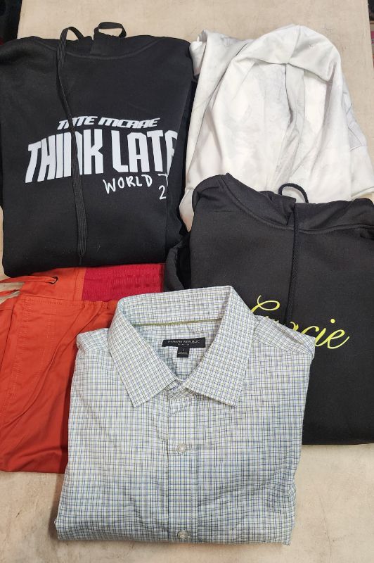 Photo 1 of FINAL SALE NO RETURNS LOT OF 5 PCS MEN'S CLOTHING ALL SIZES 