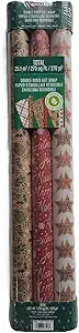 Photo 1 of Kirkland Double-Sided Gift Wrap 3 Rolls Christmas Wrap 270 sq ft Blue/White/Navy