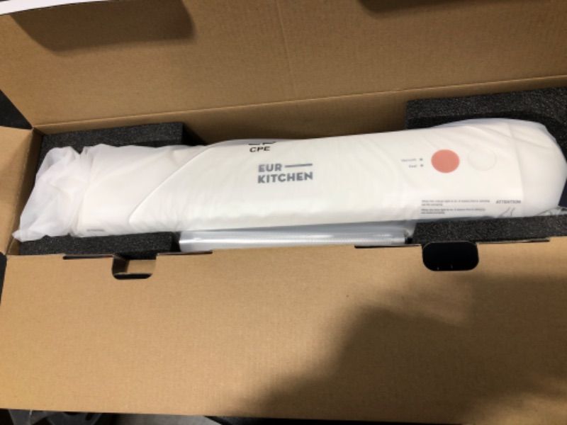 Photo 1 of EurKitchen Food Vacuum Sealer Machine - Food Sealer with Dry Pumping And Moist Pumping Mode & Fresh-Keeping Bag And Roll Film - Easy-to-Use & Clean, 100W