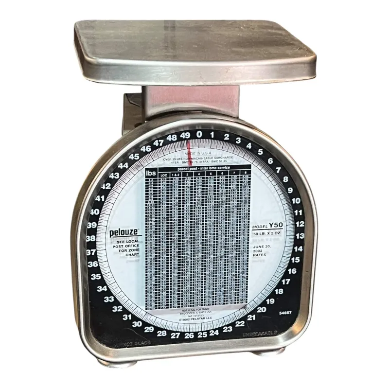 Photo 1 of Pelouze Postal Scale Y50 2002 Rates Rated 50 Pound