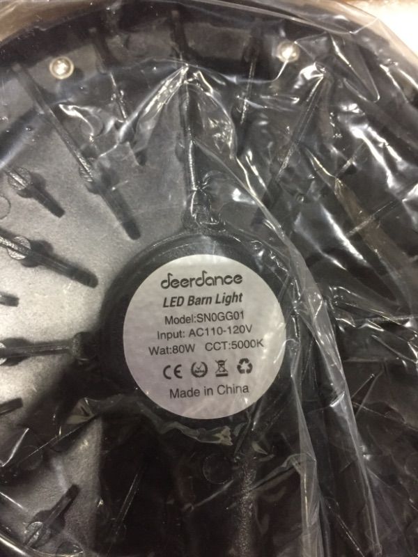 Photo 1 of LED Barn Light, deerdance Dusk to Dawn Outdoor Lighting with 80W 10000LM 5000K Daylight, IP65 Waterproof Area Street Light for Farmhouse Barns Garage Yard Warehouse Outdoor Security Lighting 80 Watts 1Pack