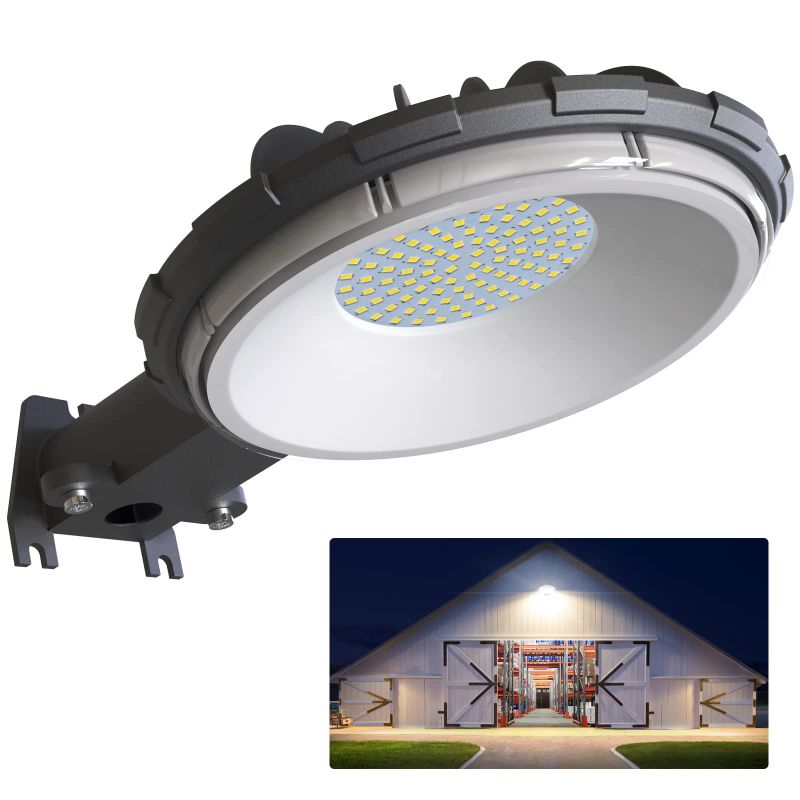 Photo 1 of LED Barn Light, deerdance Dusk to Dawn Outdoor Lighting with 80W 10000LM 5000K Daylight, IP65 Waterproof Area Street Light for Farmhouse Barns Garage Yard Warehouse Outdoor Security Lighting 80 Watts 1Pack