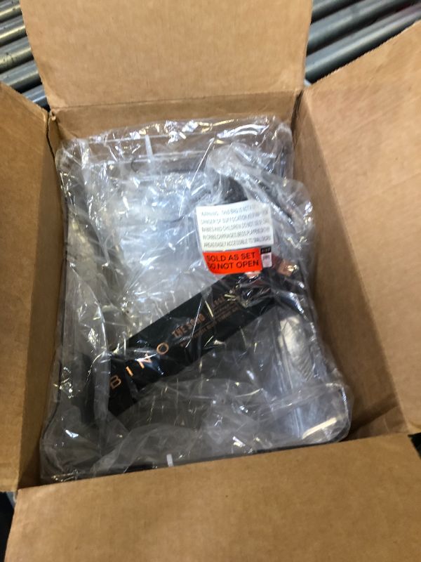 Photo 1 of MULTI-PURPOSE CLEAR STORAGE BIN SET OF 4