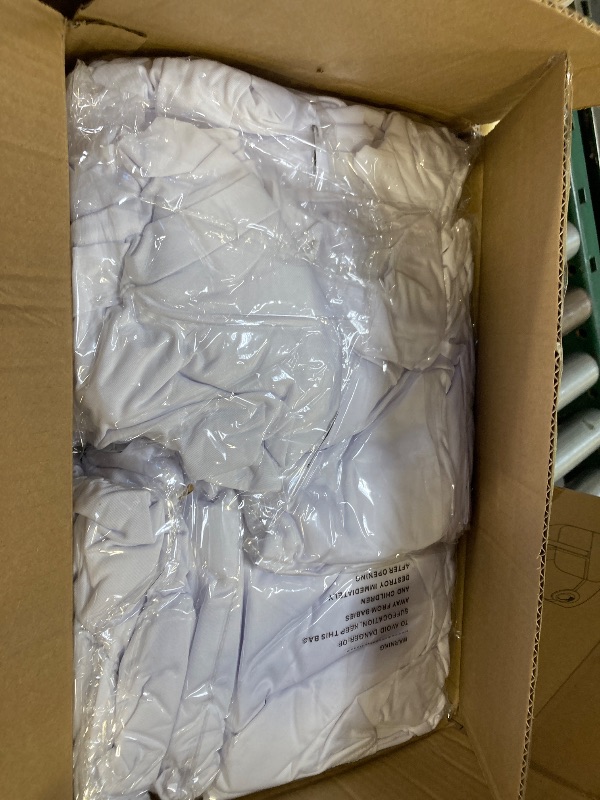 Photo 1 of 20 Pack White Spandex Folding Chair Covers in Stretch Washable Fabric for Wedding, Party,Holidays,Celebration and Other Special Events