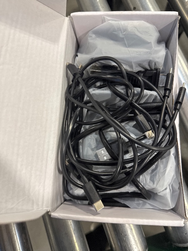 Photo 1 of 300W Charging Station for Multiple Devices, 8 Port Multi USB C Fast Charger Station Dock for MacBook iPhone 17/16/15/14/13/12 Samsung Pixel Series iPad, Black (6 Mixed Short Cables Included)