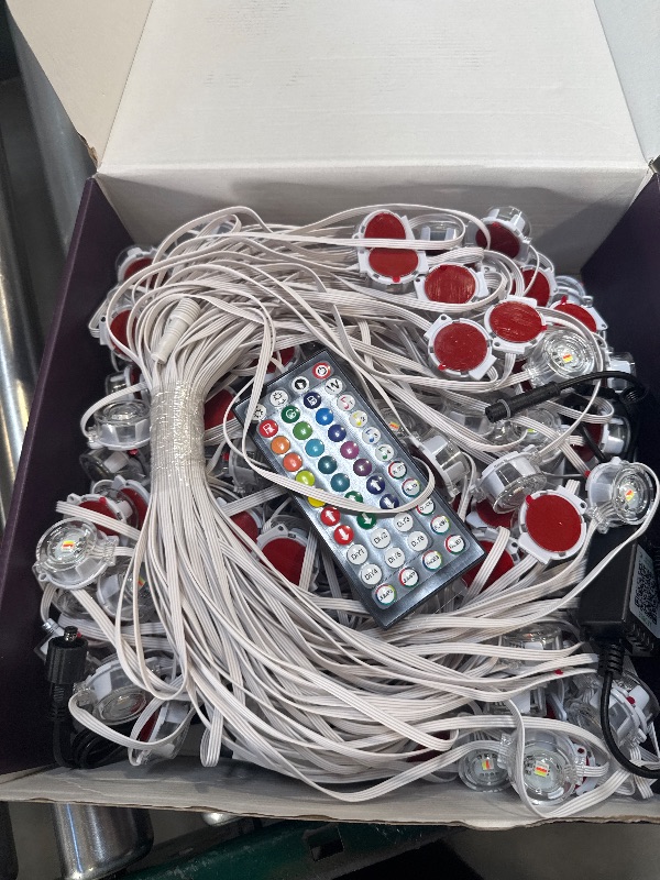 Photo 1 of 300Ft Outdoor LED Strip Lights Waterproof,Music Sync RGB IP68 Outside Led Light Strips Waterproofs with App and Remote,Exterior Led Rope Lights Waterproof for Deck,Balcony,Roof,Garden,Pool