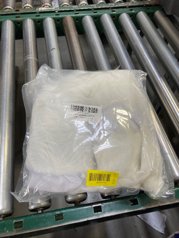 Photo 1 of 30 Inch White Faux Fur Christmas Tree Skirt Plush Christmas Tree Skirt Christmas Decorations Xmas Tree Decoration.