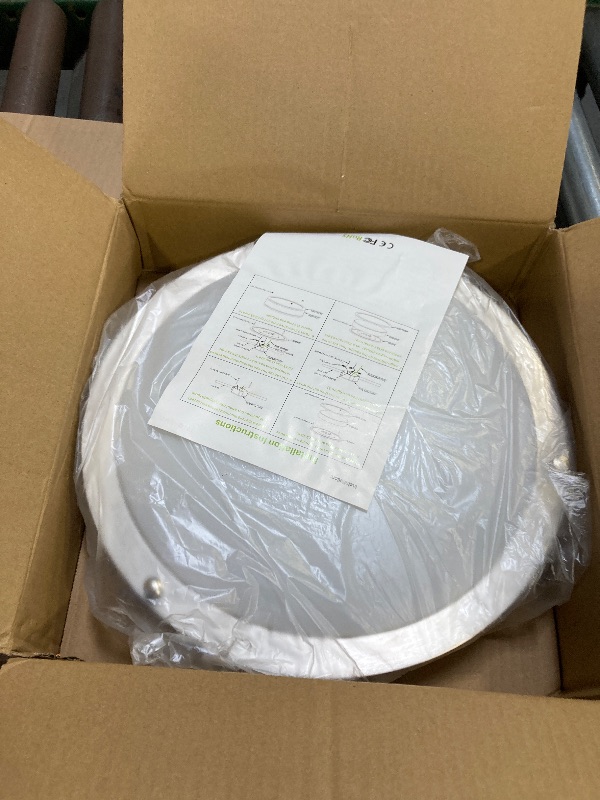 Photo 1 of 36W Dimmable LED Ceiling Light Fixture, 12in Flush Mount Light Fixture, Ceiling Lamp for Bedroom, Kitchen, Bathroom, Hallway, Super Bright 3600 Lumens, 3000K Warm White