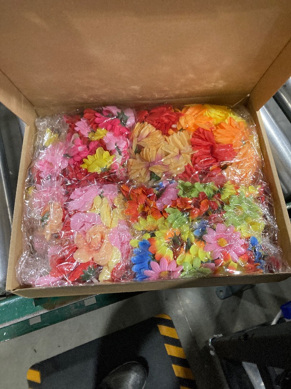 Photo 1 of 210Pcs Fall Decor Mini Silk Flower Heads Small Fake Mums Rose Faux Flowers Bulk for Crafts Orange Artificial Loose Fabric Flowers Heads Sunflower Bulk for Wedding Hair Cap Autumn Home Decorations