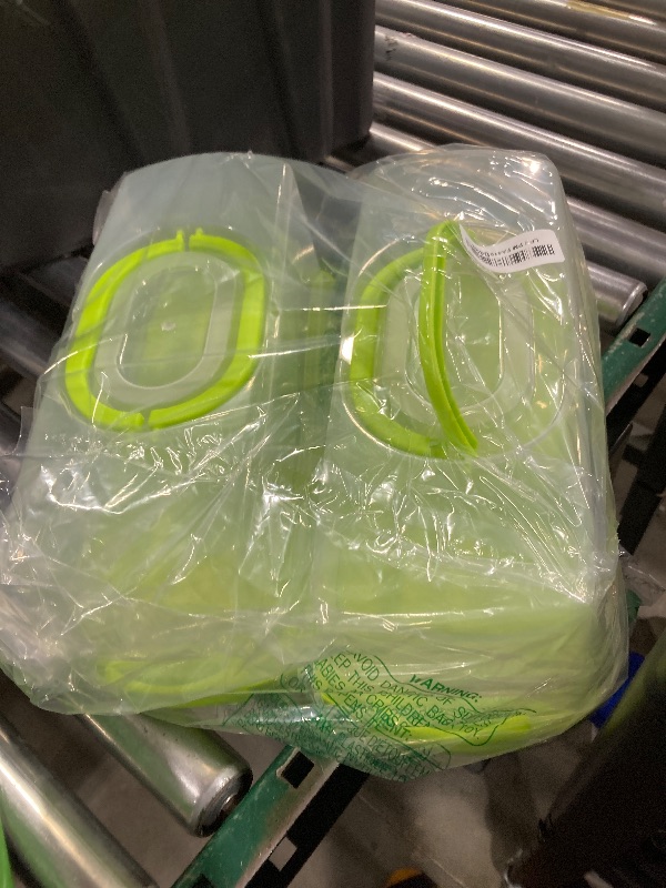 Photo 1 of 2 pk plastic rectangle bakery containers 