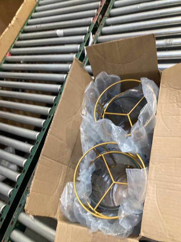 Photo 1 of 1 Gallon Drink Dispenser,2 Pack Glass Beverage Dispenser With Stand,Juice Containers with Lid for Party,Drink Dispensers for Parties With Spigot for Lemonade/Soda/Tea