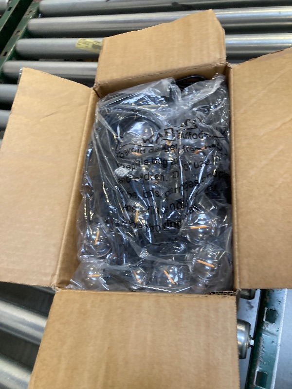 Photo 1 of 100ft 2-Pack Outdoor G40 LED Globe String Lights Dimmable Waterproof Shatterproof Light Strings with 52 Bulbs Connectable Commercial Hanging Lights for Christmas Patio House Backyard Balcony Party