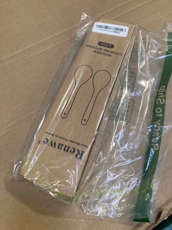 Photo 1 of 2 Pcs Large Wooden Spoons for Cooking Serving Mixing Kitchen Spoon Big Acacia Wood Utensils Set Teak Spatula Cooking Spoon Set Bamboo Baking Spoons Non Toxic Kitchen Tools Cooking Accessories