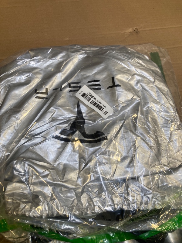 Photo 1 of 300T Sunshade for Tesla Model Y Model 3, Car Accessories 2025 for Tesla, Front Window Sunshade with Organizer Bag, Gifts for Tesla Owners (Black)