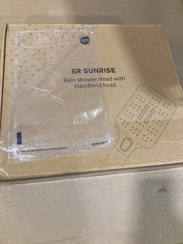 Photo 1 of High Pressure Rain Shower Head with Handheld Spray Combo Set, Adjustable 12" Rainfall Dual Shower Head, Double&Tandem Shower Head, Waterfall Showerhead Bathroom -Matte Black