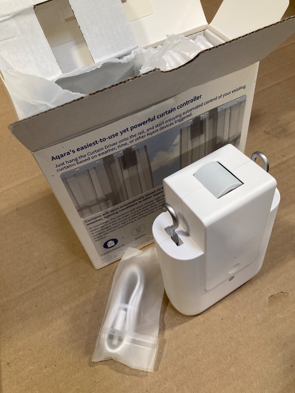 Photo 1 of [Upgraded Version] Aqara Smart Curtain Motor E1 (Rod Version, 1 Pack), Requires AQARA Zigbee 3.0 HUB, Not Support Hubs from Other Brands, Support HomeKit, Alexa and IFTTT