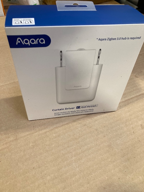 Photo 1 of [Upgraded Version] Aqara Smart Curtain Motor E1 (Rod Version, 1 Pack), Requires AQARA Zigbee 3.0 HUB, Not Support Hubs from Other Brands, Support HomeKit, Alexa and IFTTT