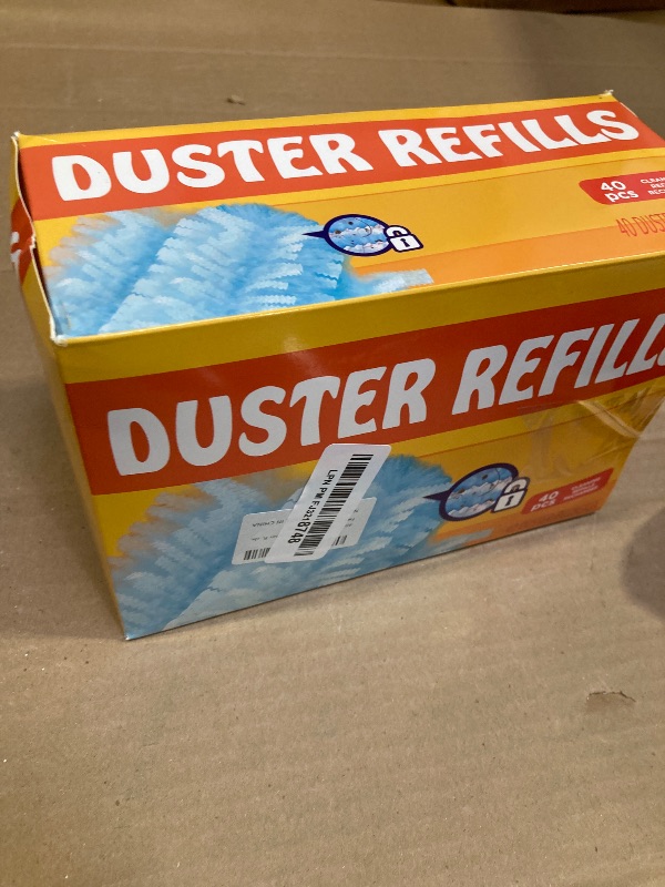 Photo 2 of 40 Count Electrostatic Duster Refills Replacement Head for Swiffer Dusters,Unscented Disposable Dusters for Cleaning Home, Blinds, Fans, Corners (Only Duster)